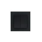 SG Lighting - Smart Switch façade de finition noir Frontal ABS