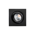 SG Lighting - Junistar Lux Square downlight noir 470lm 2700K Ra 98 DALI