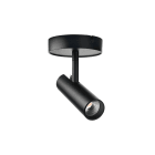 SG Lighting - Tube Micro S DTW spot plafond noir 340lm 2000-2800K Ra>95 coupure de phase