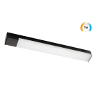 SG Lighting - Prelude Square applique SDB noir avec prise 1370 lm Ra>80 Tunable White LEDDim