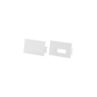 SG Lighting - Stripline blanc kit 2 embouts en polycarbonate pour profil de plâtrage