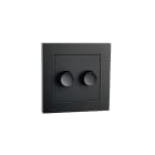 SG Lighting - Leddim façade noir pour variateur blanc 2 x 100VA