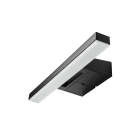 SG Lighting - View applique de salle de bains noir + prise 730lm 3000K Ra>90 coupure de phase