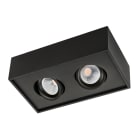 SG Lighting - Cube Lux downlight noir 2x 980lm 3000K Ra 98 coupure de phase descendante