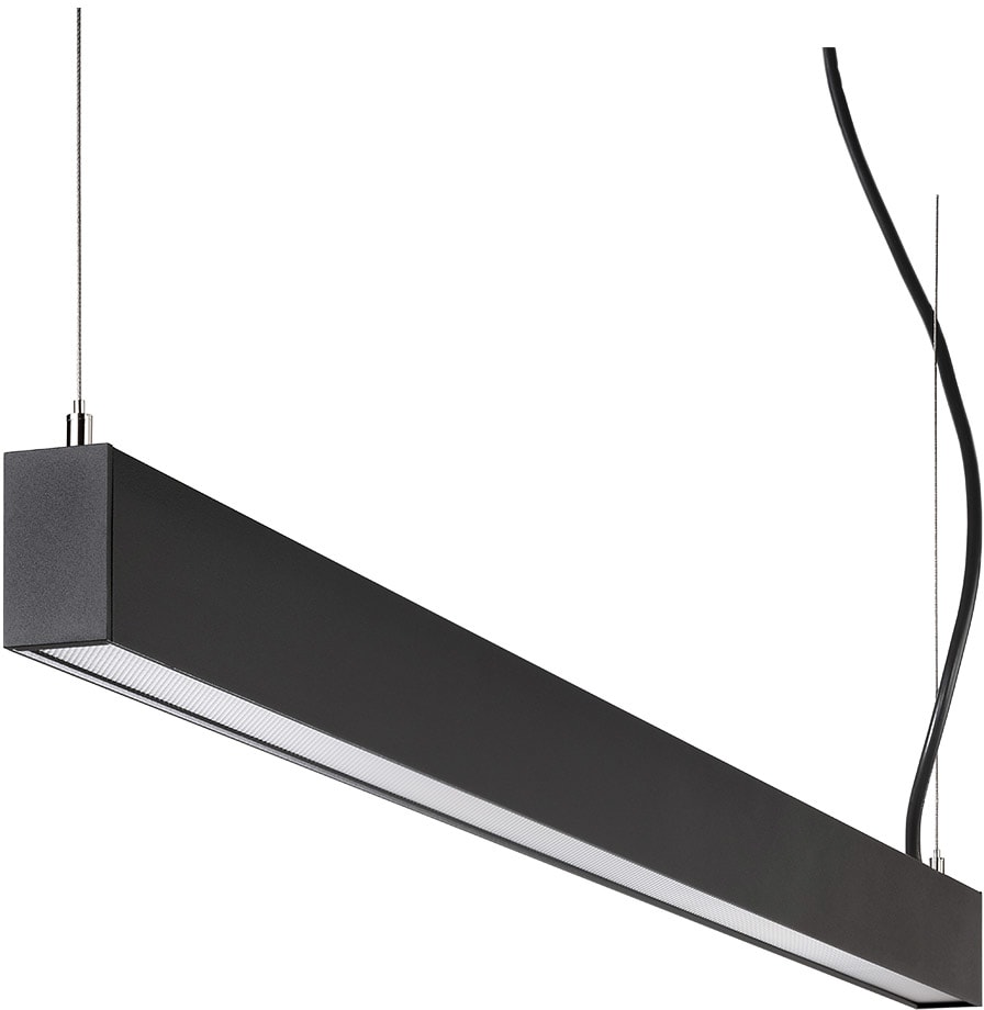 SG Lighting - Inspire 1500 Prism suspension avec détecteur PIR noir 4200lm 4000K Ra>80