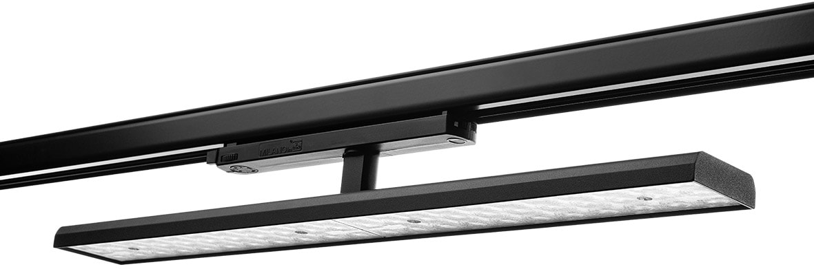 SG Lighting - Arena 600 3-T luminaire rail 3 allumages noir 3420lm 3000K Ra>90 non dimmable