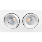 SG Lighting - Junistar Lux Square downlight double blanc 1180lm 3000K Ra 98 DALI-2