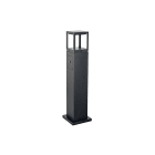 SG Lighting - Fagernes borne noir H. 800mm avec détecteur PIR 610lm 3000K Ra>80