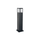 SG Lighting - Fagernes borne noir H. 800mm avec prise 610lm 3000K Ra>80 coupure de phase