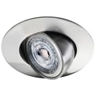 SG Lighting - Jupiter Tek downlight acier brossé 360lm 3000K Ra>90 coupure de phase
