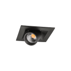 SG Lighting - Junistar Tube Square downlight noir 480lm 2700K Ra>90 coupure de phase