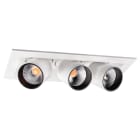 SG Lighting - Junistar Tube Square 3 x downlights blanc 1040lm 2700K Ra>90 coupure de phase