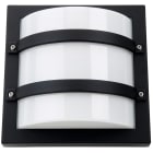 SG Lighting - Largo hublot carré avec protection du diffuseur graphite E27 classe I IP65