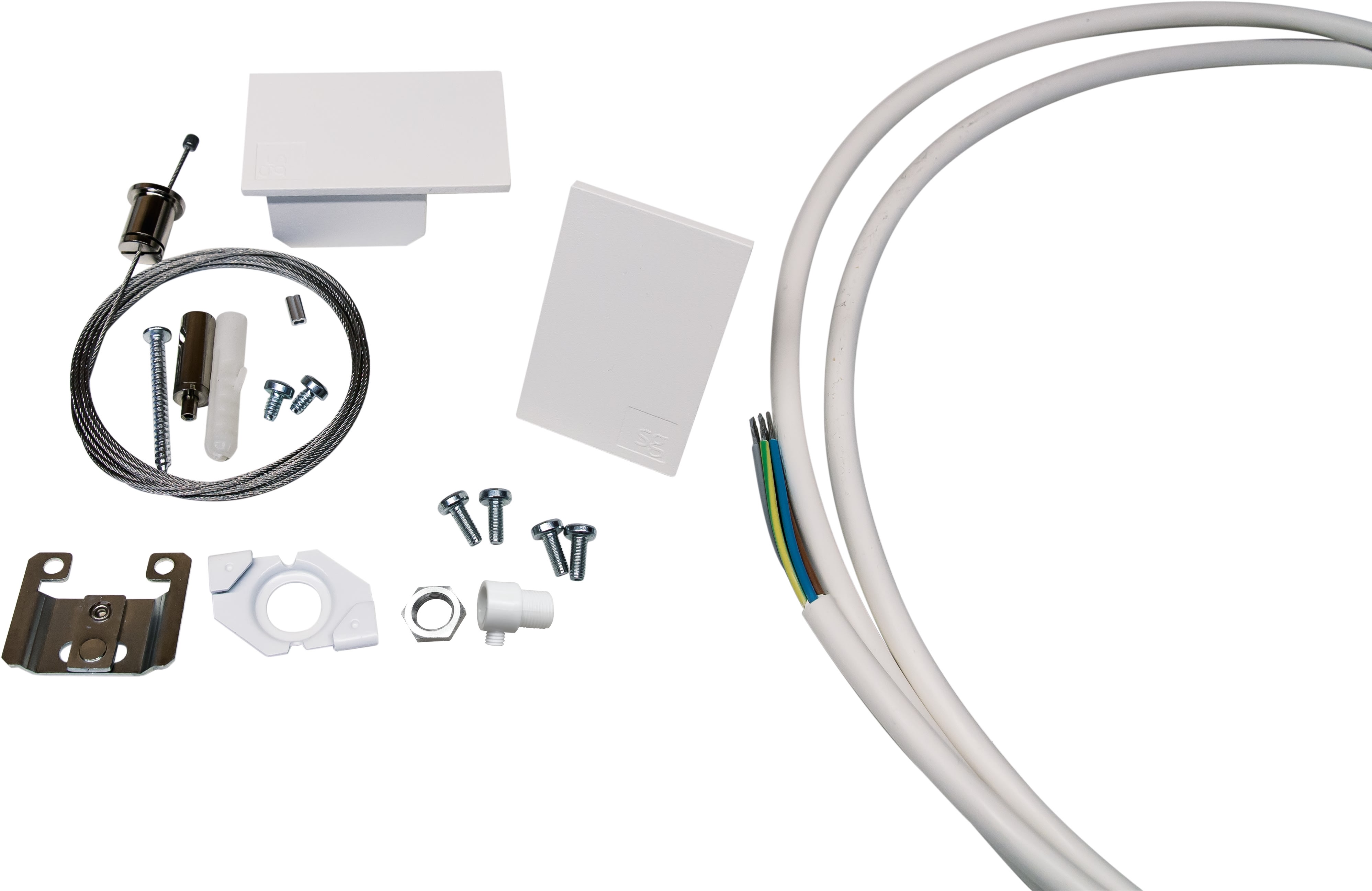 SG Lighting - Lineal kit de démarrage DALI, fixations, câble et fils inclus blanc