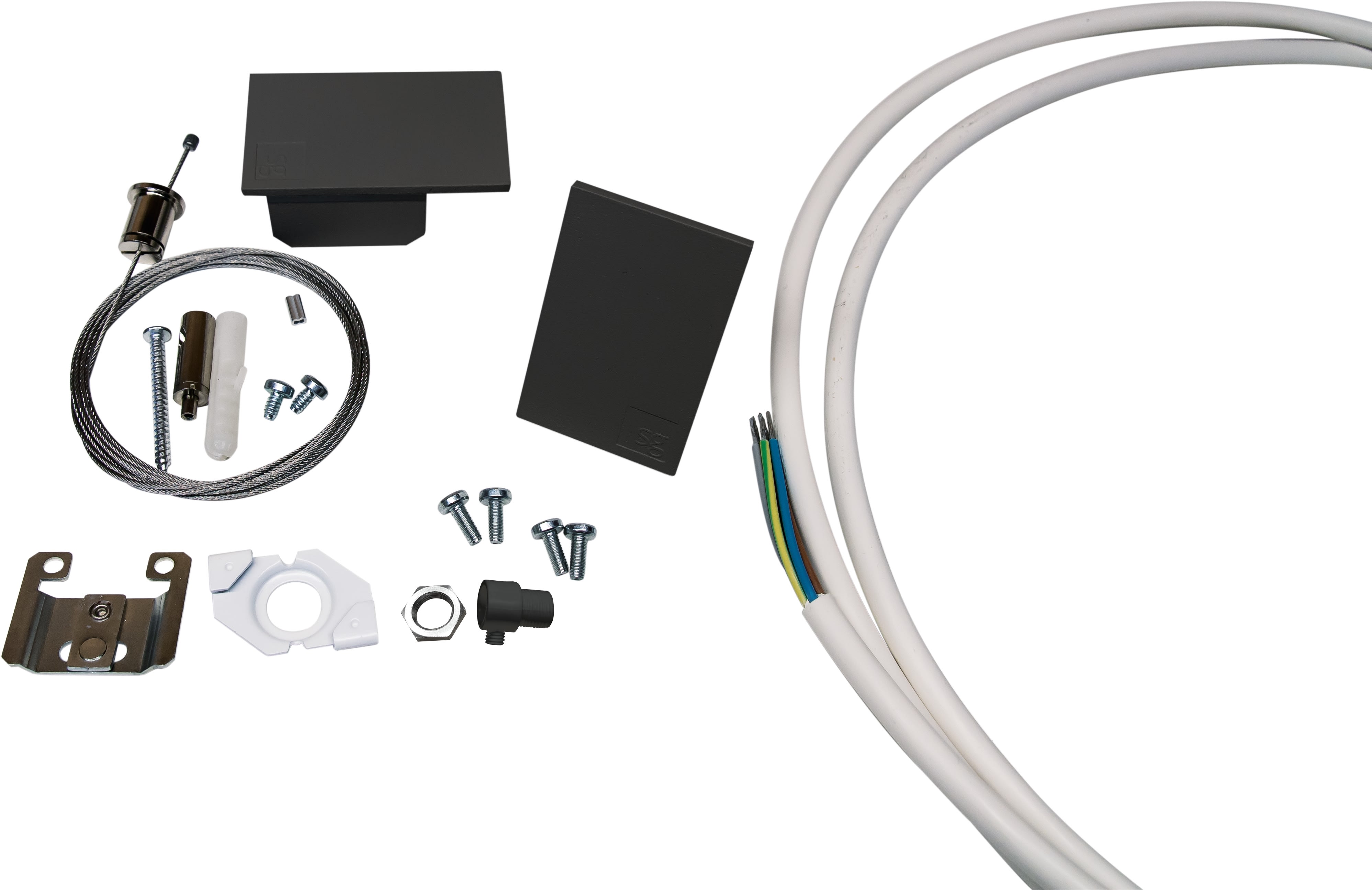 SG Lighting - Lineal kit de démarrage DALI, fixations, câble et fils inclus noir