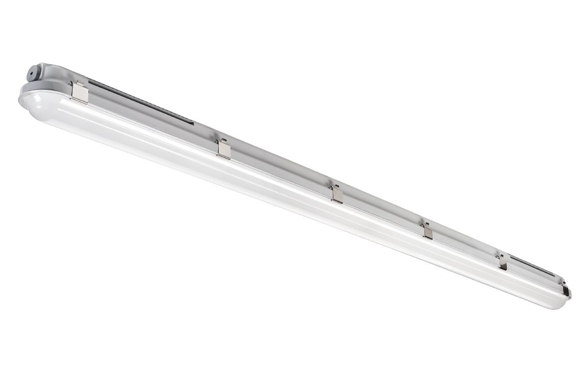 SG Lighting - Tysnes 66 1500 luminaire plafond gris 5700lm 4000K Ra>80 Secours 3 heures