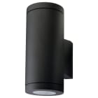 SG Lighting - Metro applique cylindrique noir LED 2x6,2W GU10 3000K classe II IP65