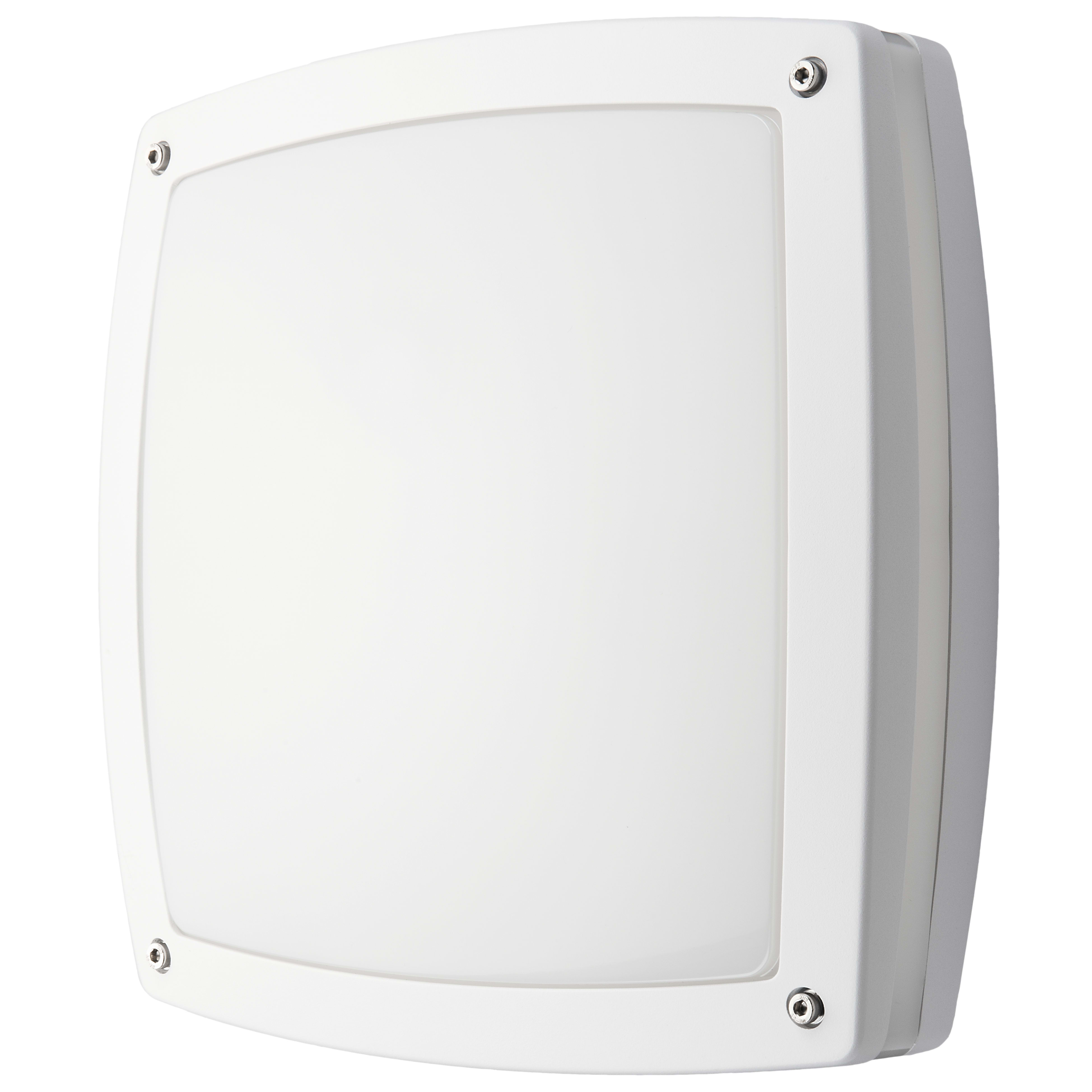 SG Lighting - Sidewalk hublot carre blanc douille E27 classe I IP65