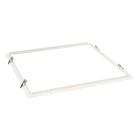 SG Lighting - Sense Encadrement encastré 600x600 blanc Plaque de plâtre/Troldtekt