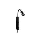 SG Lighting - Tube Wall applique murale noir 360lm 3000K Ra 98 avec dimmer intégré