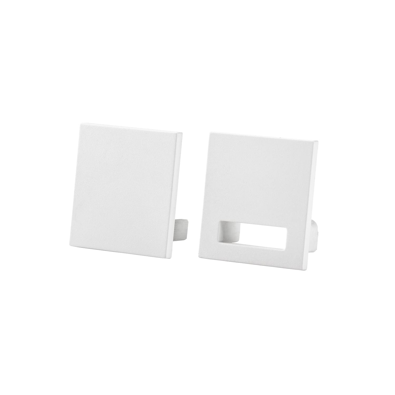 SG Lighting - Stripline Soft kit d'embout final carré en polycarbonate blanc