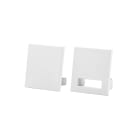 SG Lighting - Stripline Soft kit d'embout final carré en polycarbonate blanc