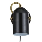 Nordlux - Applique murale - LOTUS - Métal - Noir/laiton -  E14