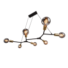 Nordlux - Suspension - JOSEFINE X7 - Métal - Noir -  E27