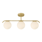 Nordlux - Suspension - GRANT X3 - Verre - Laiton -  E14