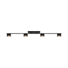 Nordlux - Spoterie - CLYDE X4 - Métal - Noir - LED Module Incl.