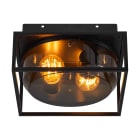 Nordlux - Plafonnier - GRIFFIN - Aluminium - Fumé - E27