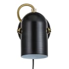 Nordlux - Applique murale - LOTUS - Métal - Noir/laiton - E14