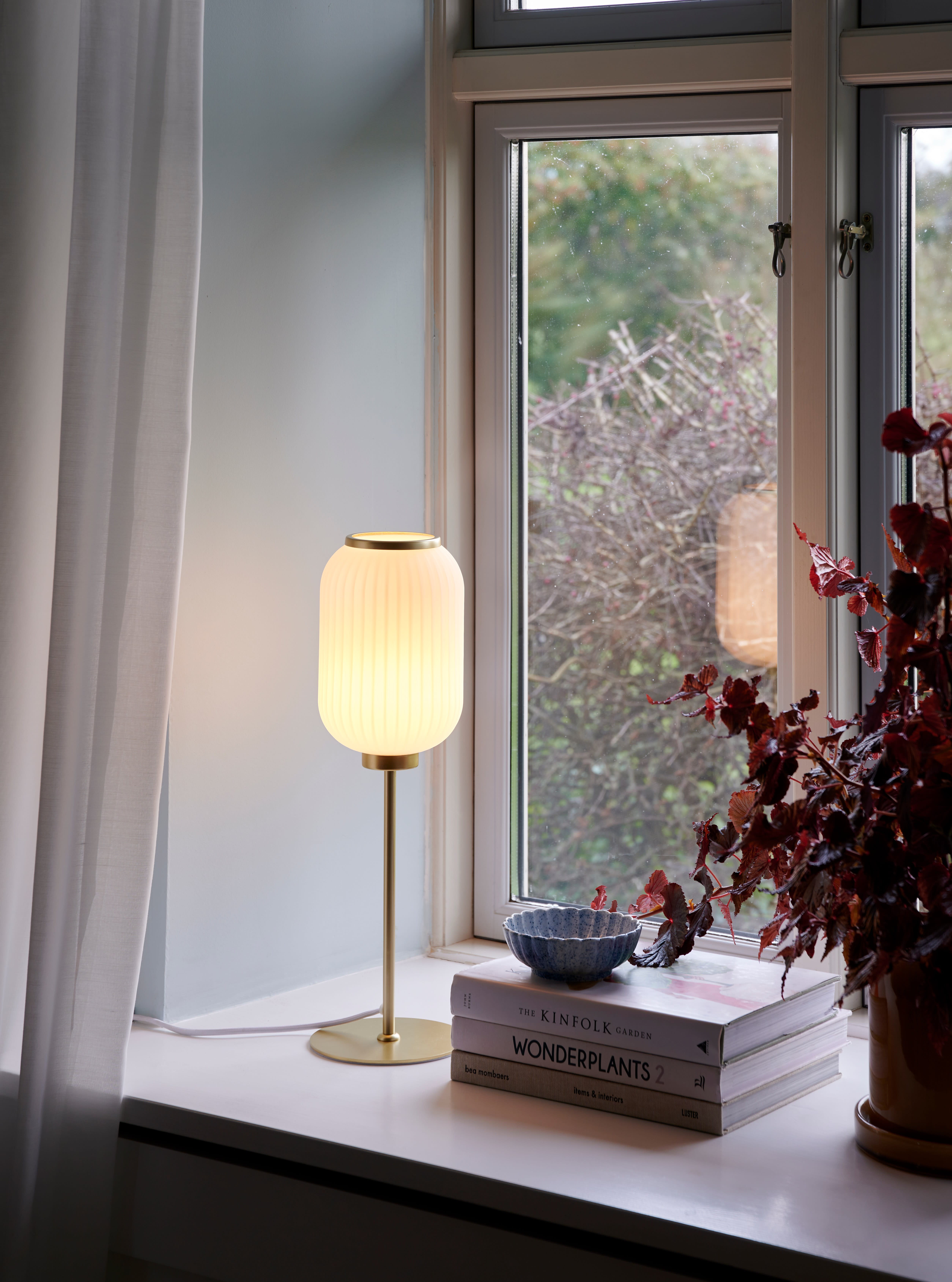 Nordlux - Lampe à poser - MILFORD - Verre - Laiton -  E27