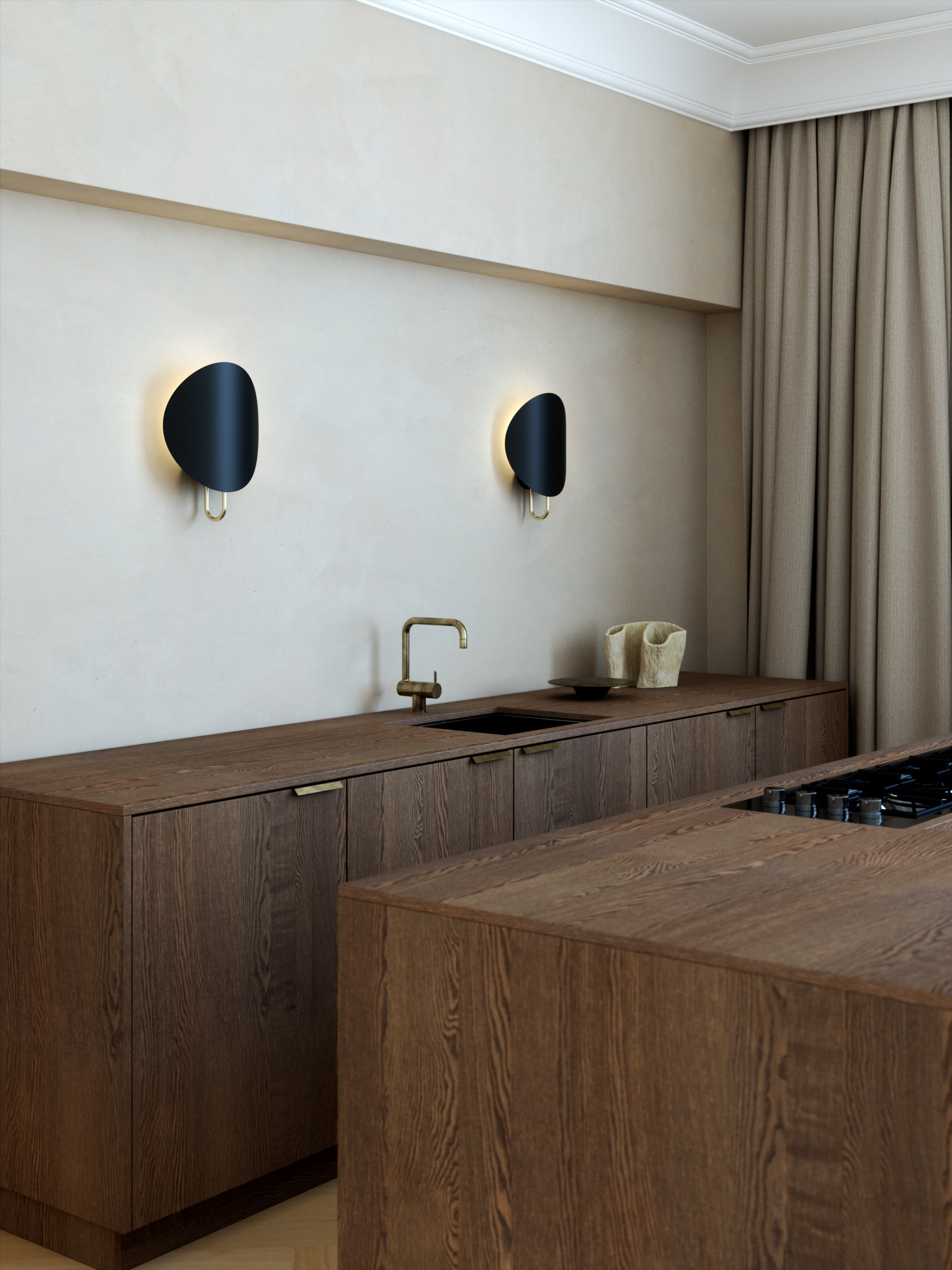 Nordlux - Applique murale - SPARGO - Métal - Noir/laiton - E27