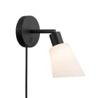 Nordlux - MOLLI, App murale, Noir-Opal, IP20, E14,