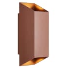 Nordlux - Applique murale - NICO 22 Carré - Aluminium - Couleur rouille - GU10