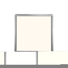 Nordlux - Plafonnier - OJA 29 Carré - Plastique - Chromé - LED Module Incl.