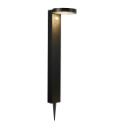 Nordlux - Potelet - RICA Rond - Acier inoxydable - Noir - SolarLed