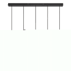 Nordlux - Suspension - TILO X5 - Métal - Noir - GU10