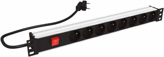 ID Cables - BLOC ALIM 19"" 8 PC + INTER NF 61314