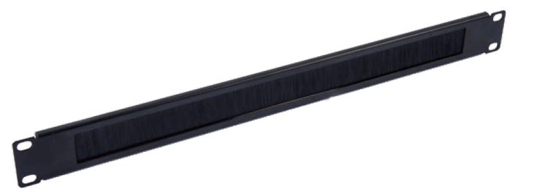 ID Cables - PASSE-FIL BALAIS 1U 19" NOIR RAL9005