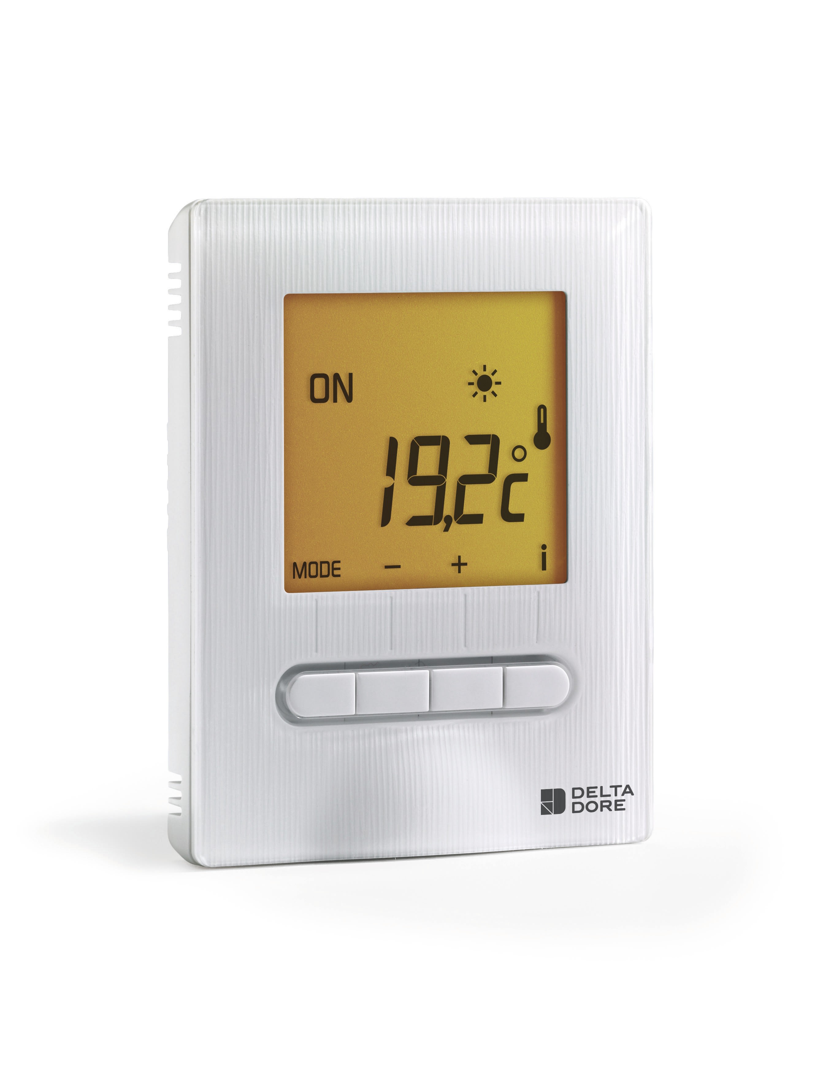 Delta Dore - Minor 12 I Thermostat d ambiance filaire semi-encastre a associer a Calybox 230