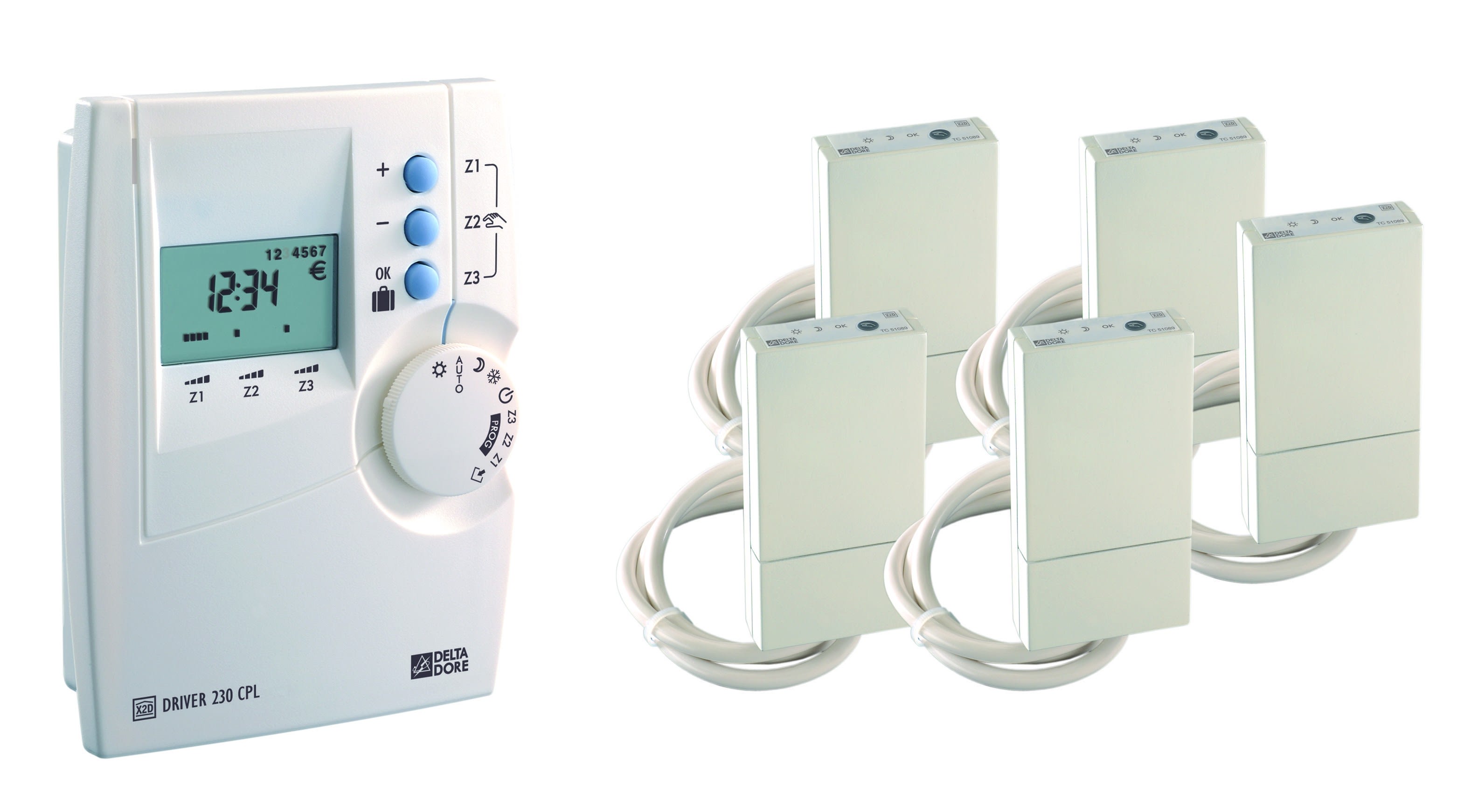 Delta Dore - Pack Driver 230 CPL-FP | Pack CPL 3 zones pour chauffage electrique