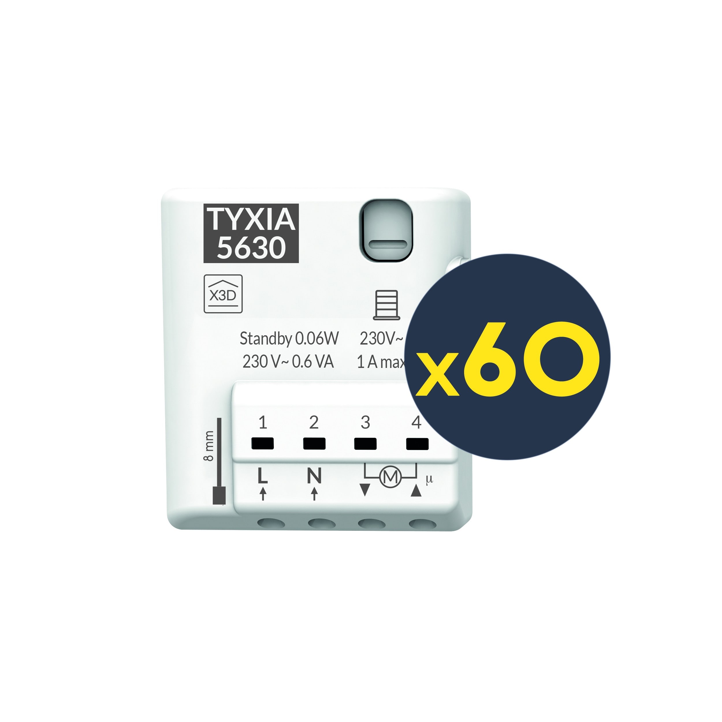 Delta Dore - Eco Pack Tyxia 5630P x 60 | Récepteur micromodule radio pour volets roulants