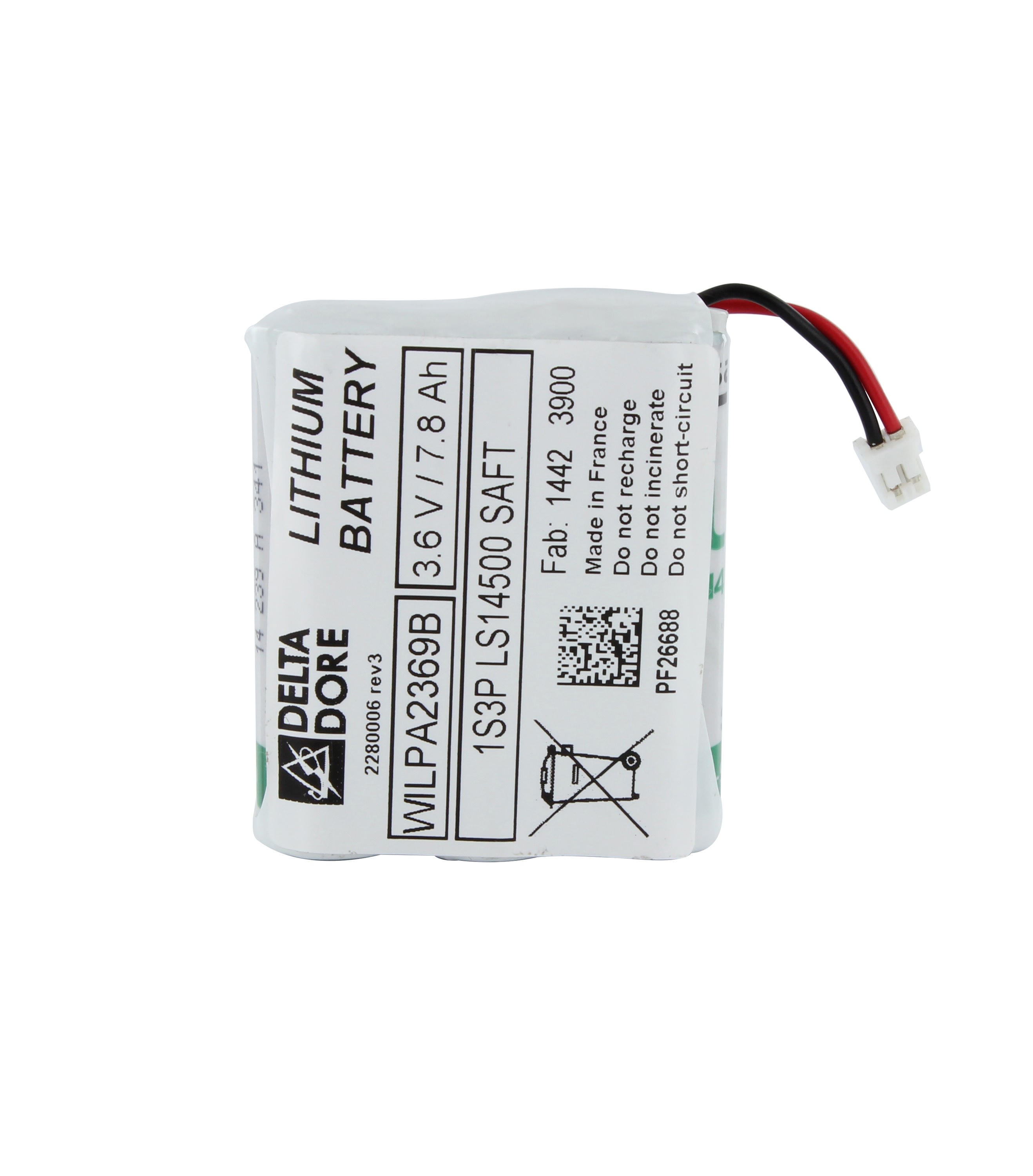 Delta Dore - BP CLT 8000 Tyxal+ | Bloc piles pour clavier d'alarme