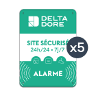 Delta Dore - Plaque alu site sécurisé Delta Dore