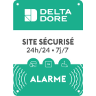 Delta Dore - Plaque alu site sécurisé Delta Dore