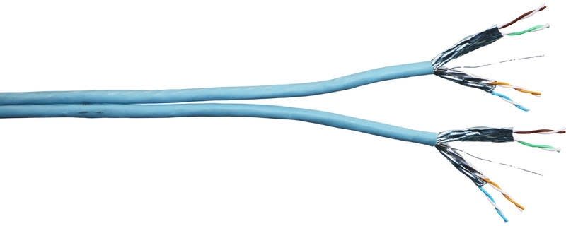 Xelan - CABLE INFORMATIQUE 2X4P CAT6A U-FTP LSZH DCA T500M