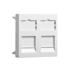 Xelan - PLASTRON 2M 45X45 2 PORTS RJ45 LOT DE 8 PCS