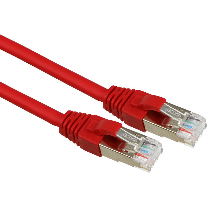 Xelan - CORDON DE BRASSAGE CATEGORIE 6 F-UTP ROUGE LSZH 3M